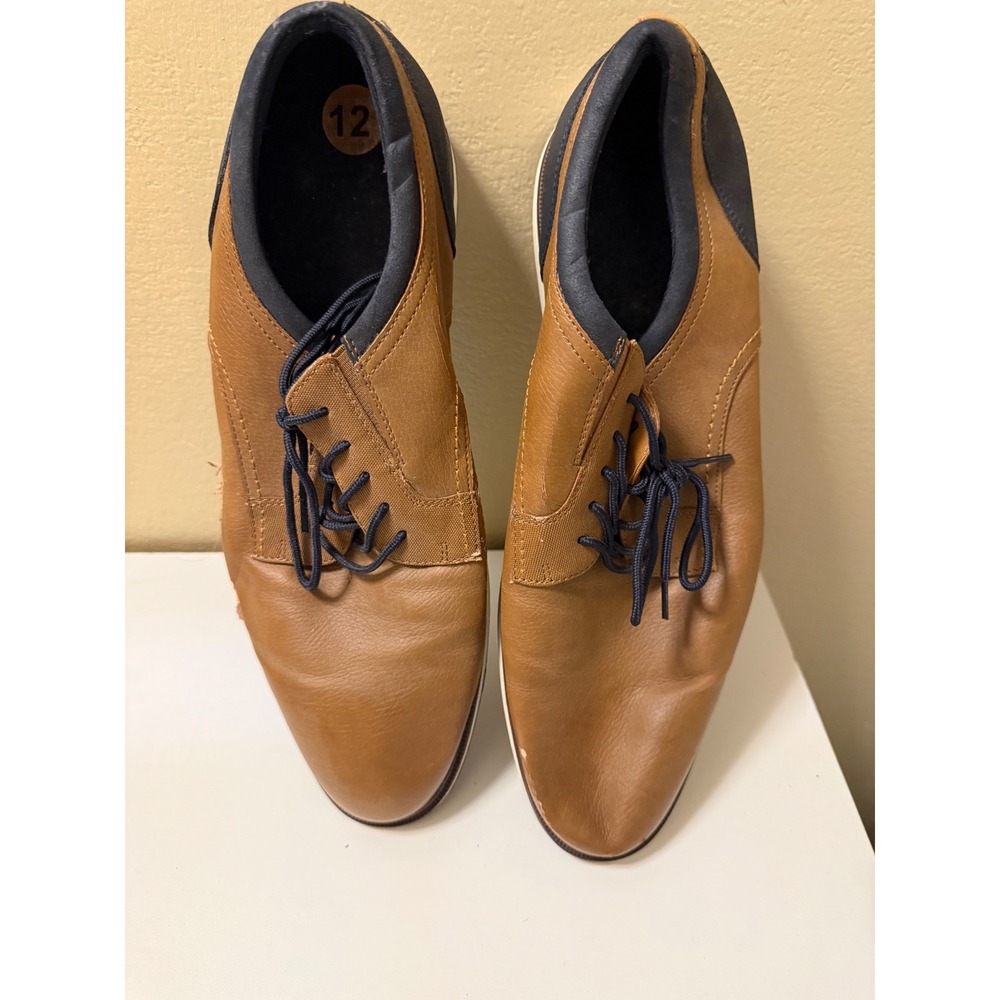 Aldo Mens Brown Navy Blue Casual Derby Lace Up Shoes SHUMEN 1059498 Size 12